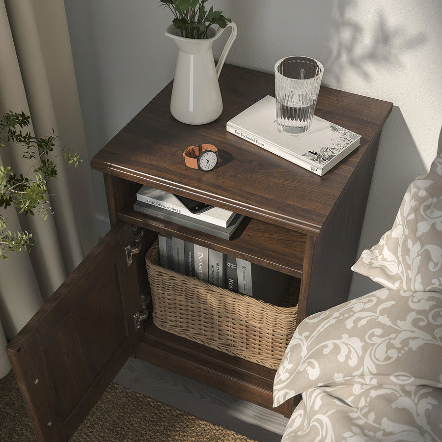 IKEA SONGESAND Nightstand, brown, 16 1/2x15 3/4 "