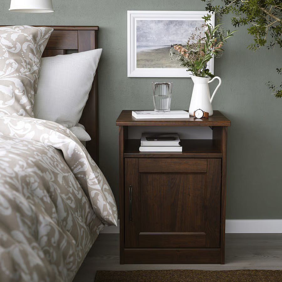IKEA SONGESAND Nightstand, brown, 16 1/2x15 3/4 "