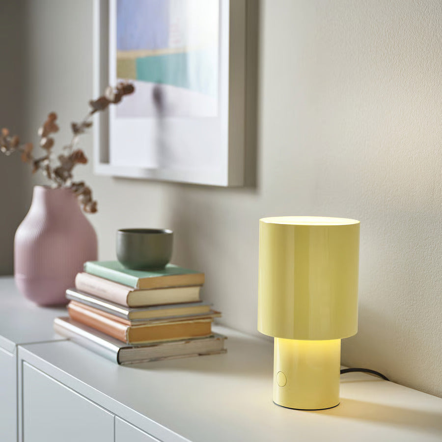 Ikea SPETSBOJ Table lamp, dimmable/green, 9 "