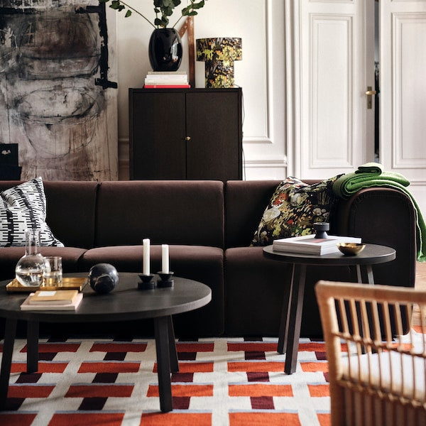 IKEA STOCKHOLM 2025 3-seat sofa, Alhamn dark brown