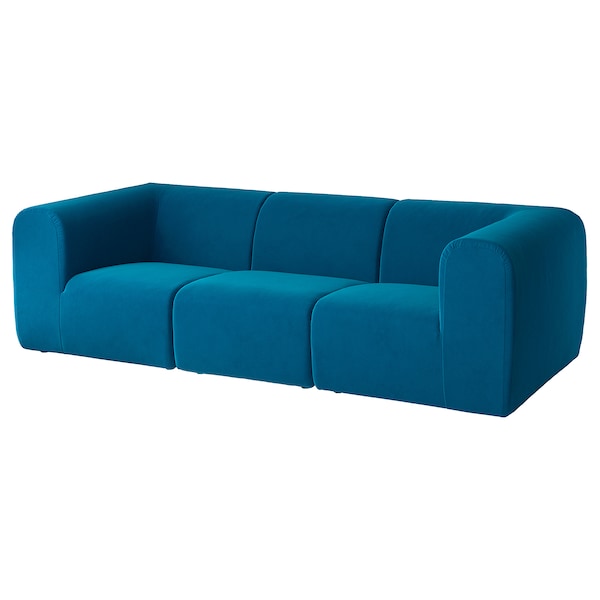 IKEA STOCKHOLM 2025 3-seat sofa, Alhamn dark turquoise