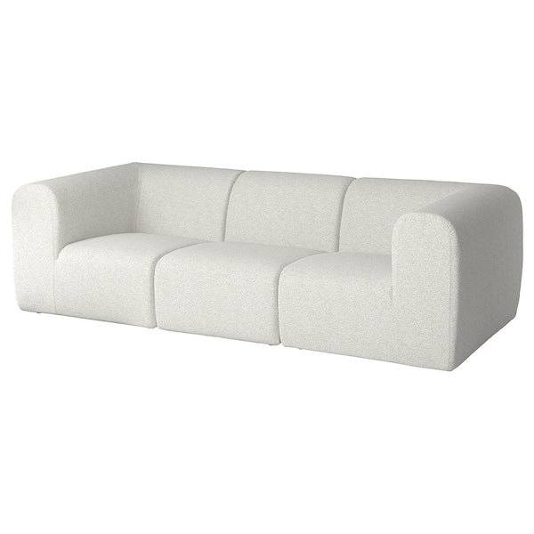 IKEA STOCKHOLM 2025 3-seat sofa, Djurmo gray/white