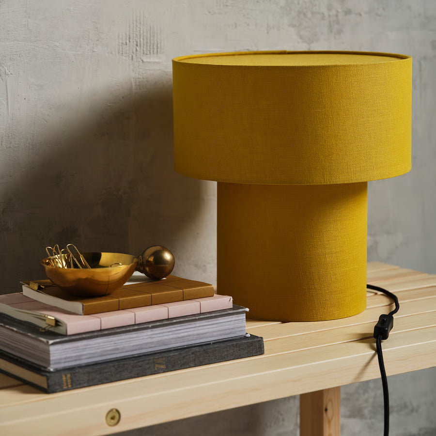IKEA STOCKHOLM 2025 Table lamp, black multicolor/textile, 14 "