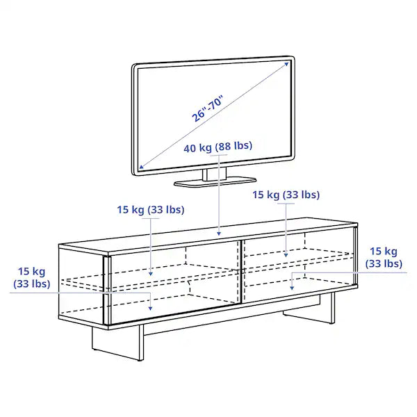 IKEA STOCKHOLM 2025 TV unit with sliding doors, oak veneer, 70 3/8x16 1/2x22 1/8 "