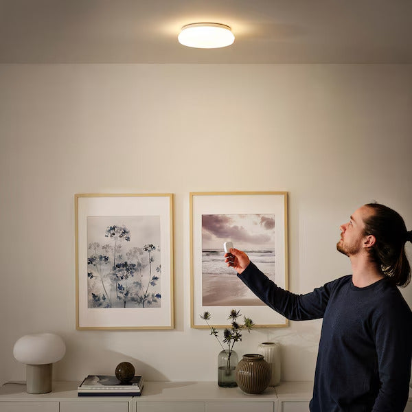 IKEA STOFTMOLN LED ceiling/wall lamp, smart wireless dimmable/warm white white, 10 "