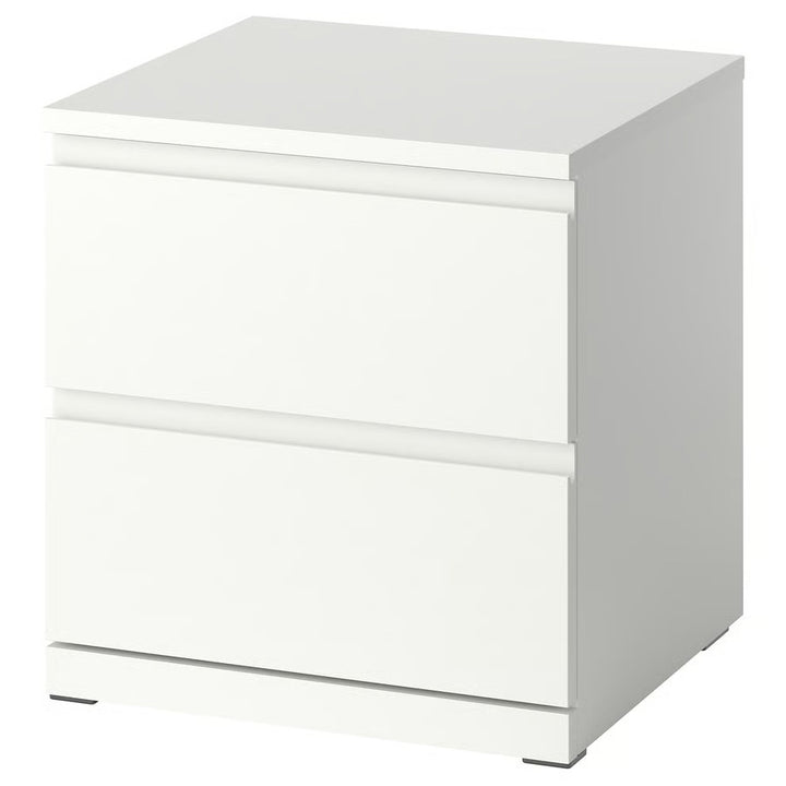 IKEA STORKLINTA Nightstand, white/with 2 drawers, 19 5/8x18 7/8x20 7/8 "