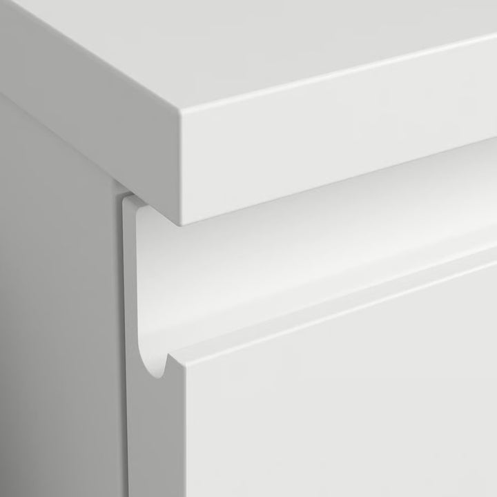 IKEA STORKLINTA Nightstand, white/with 2 drawers, 19 5/8x18 7/8x20 7/8 "