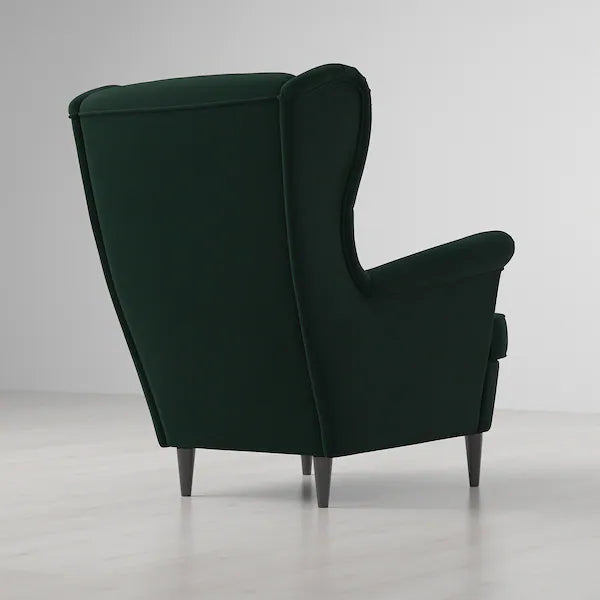 IKEA STRANDMON Wing chair, Djuparp dark green