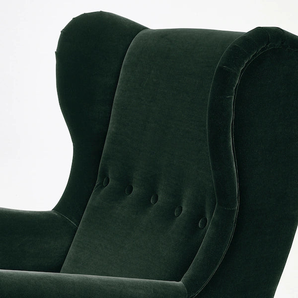 IKEA STRANDMON Wing chair, Djuparp dark green