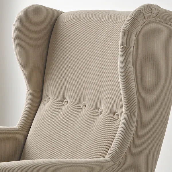IKEA STRANDMON Wing chair, Kelinge beige