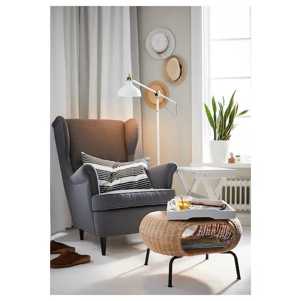 IKEA STRANDMON Wing chair, Nordvalla dark gray