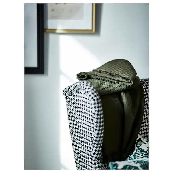 IKEA STRANDMON Wing chair, Vibberbo black/beige