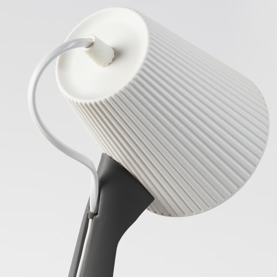 IKEA SVALLET Work lamp, dark gray/white