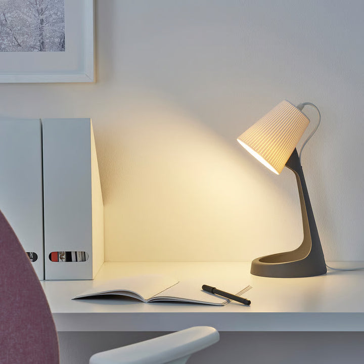 IKEA SVALLET Work lamp, dark gray/white