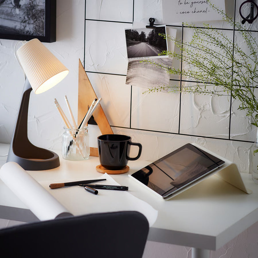 IKEA SVALLET Work lamp, dark gray/white