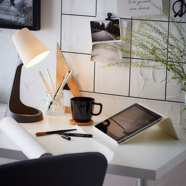 IKEA SVALLET Work lamp, dark gray/white