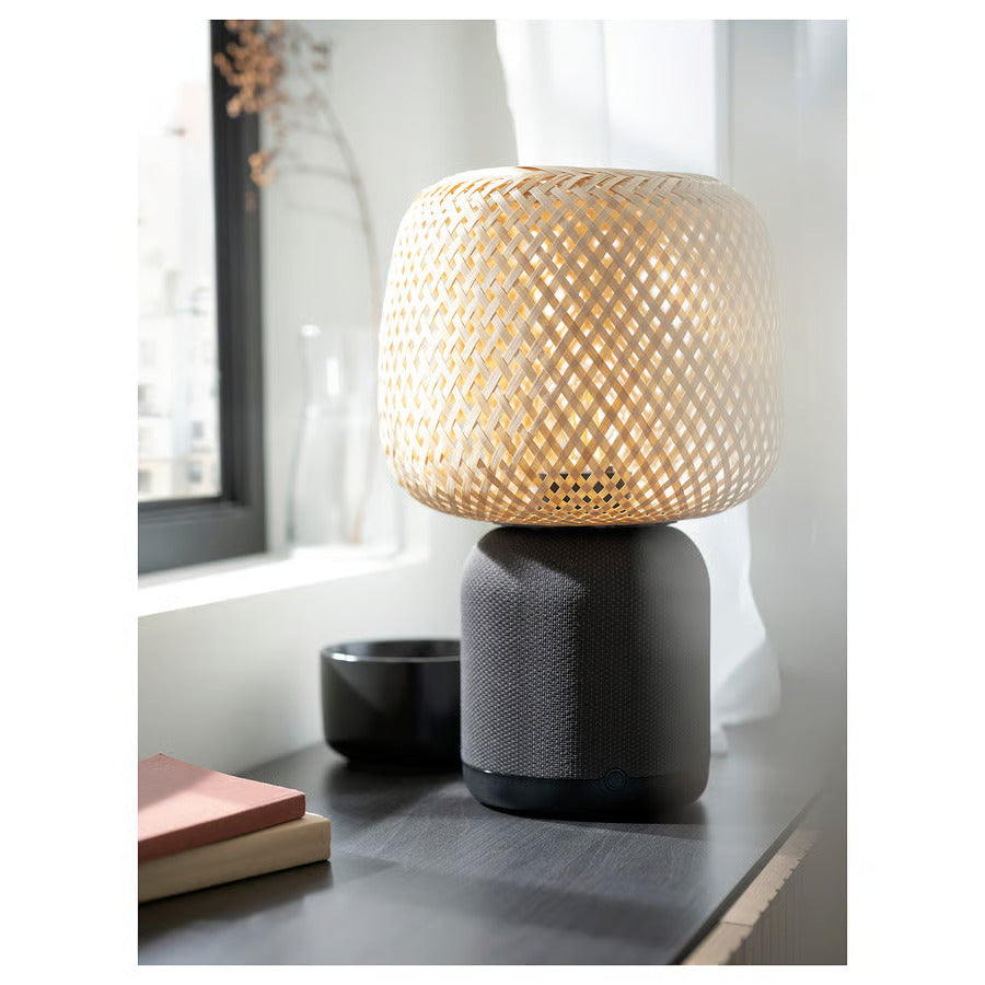 IKEA SYMFONISK Sonos speaker lamp w bamboo shade