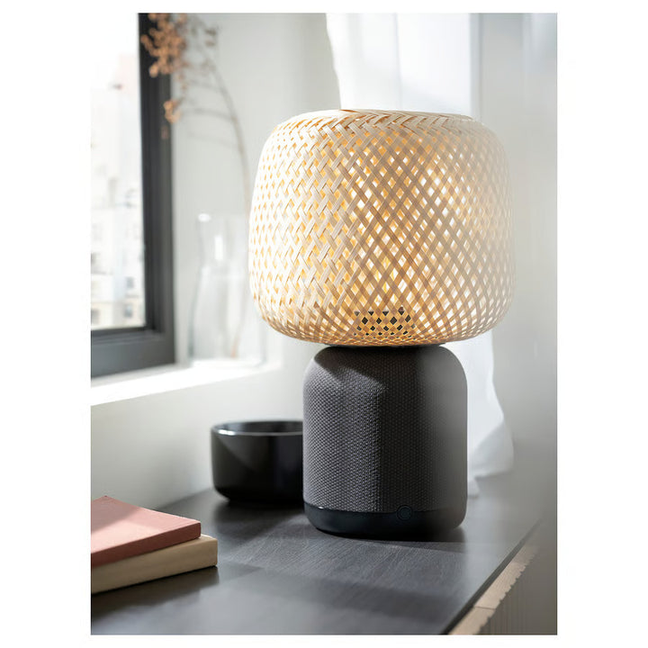 IKEA SYMFONISK Sonos speaker lamp w bamboo shade