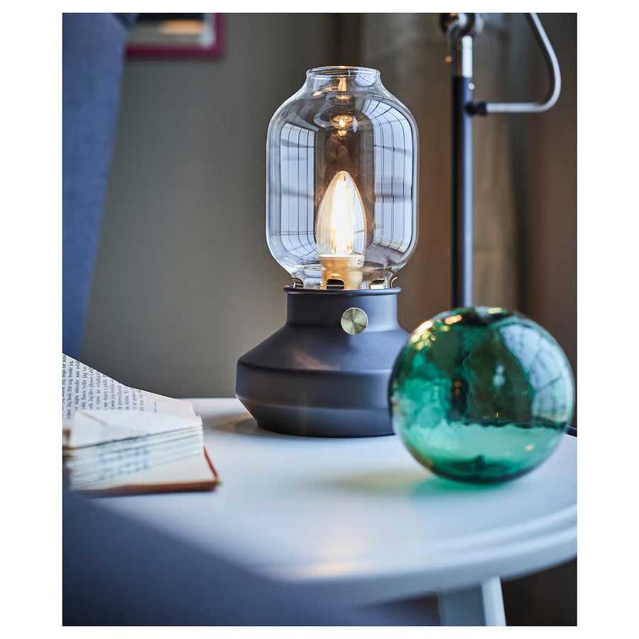 Ikea TÄRNABY Table lamp, dimmable anthracite, 10 "