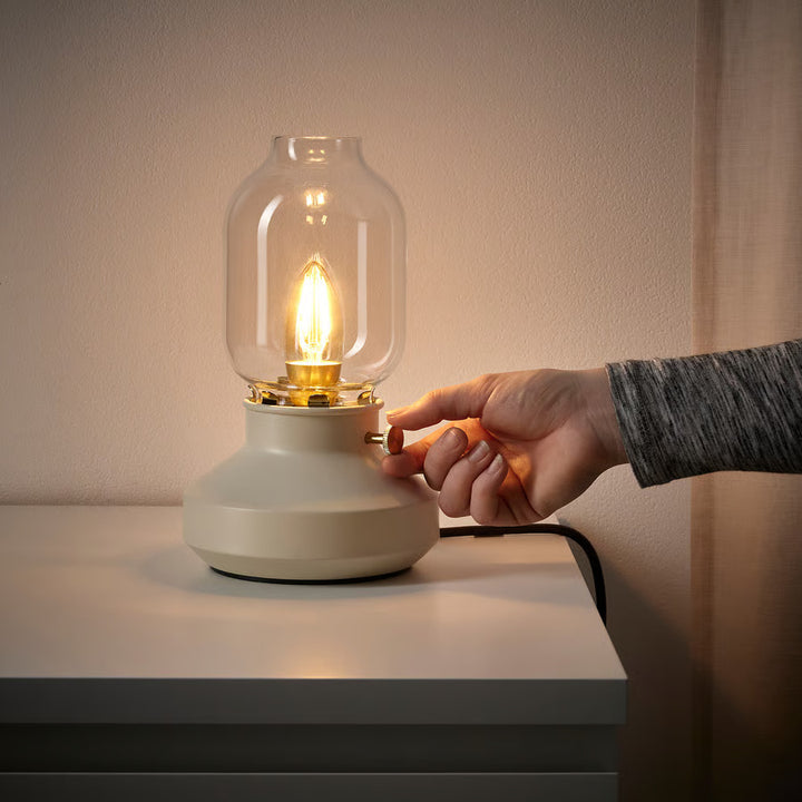 Ikea TÄRNABY Table lamp, dimmable anthracite, 10 "