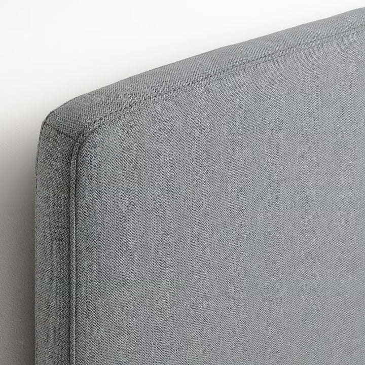 IKEA TÄRNKULLEN Upholstered bed frame, Tibbleby beige/gray/Luröy, King