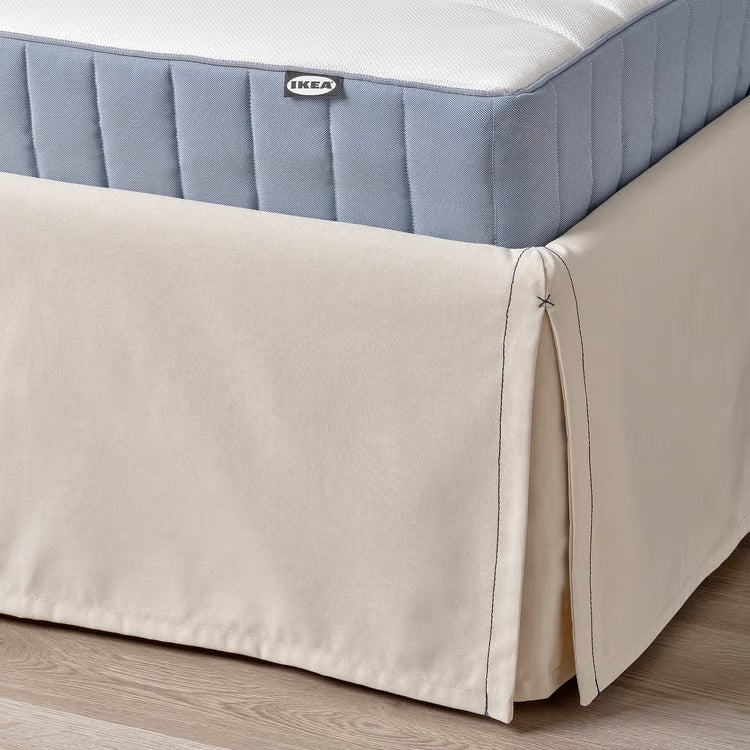IKEA  TÄRNKULLEN Upholstered bed frame, Vissle beige/Luröy, King