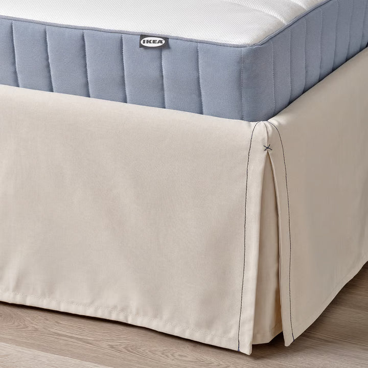 IKEA  TÄRNKULLEN Upholstered bed frame, Vissle beige/Luröy, King