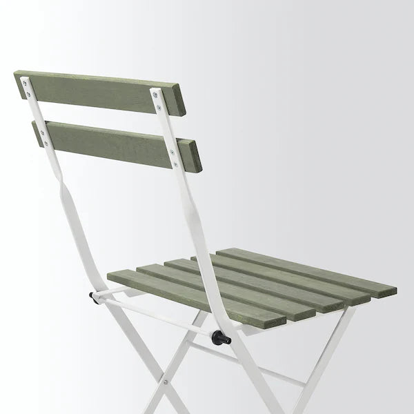 IKEA TÄRNÖ Table+2 chairs, outdoor, white/green