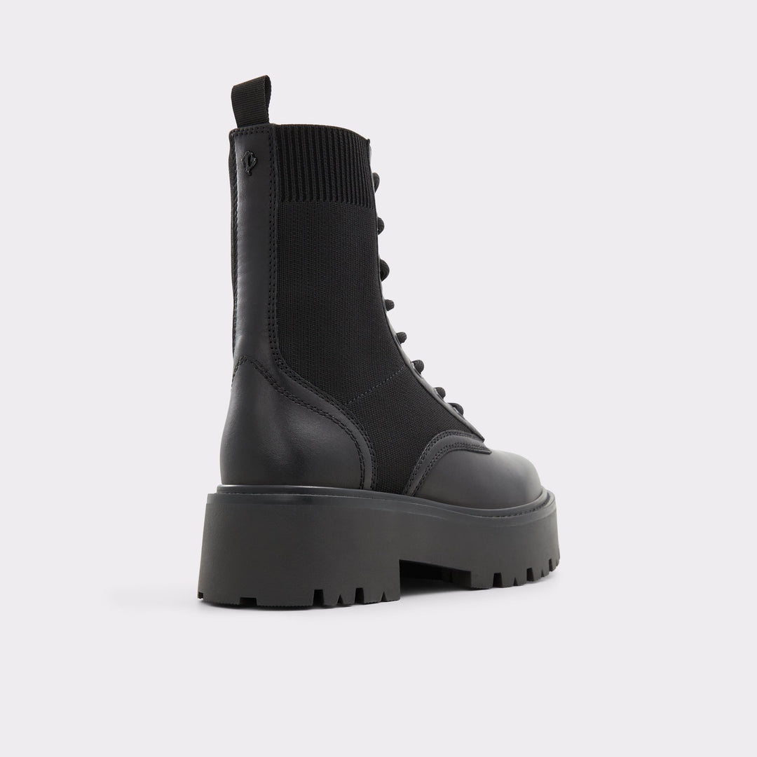ALDO Talaleryknit Combat ankle boot - Black