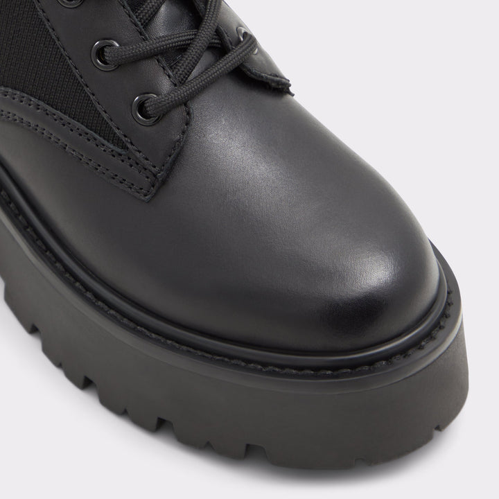 ALDO Talaleryknit Combat ankle boot - Black