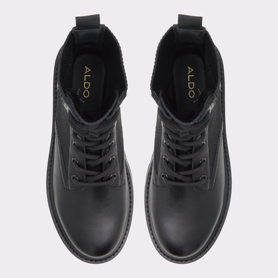 ALDO Talaleryknit Combat ankle boot - Black