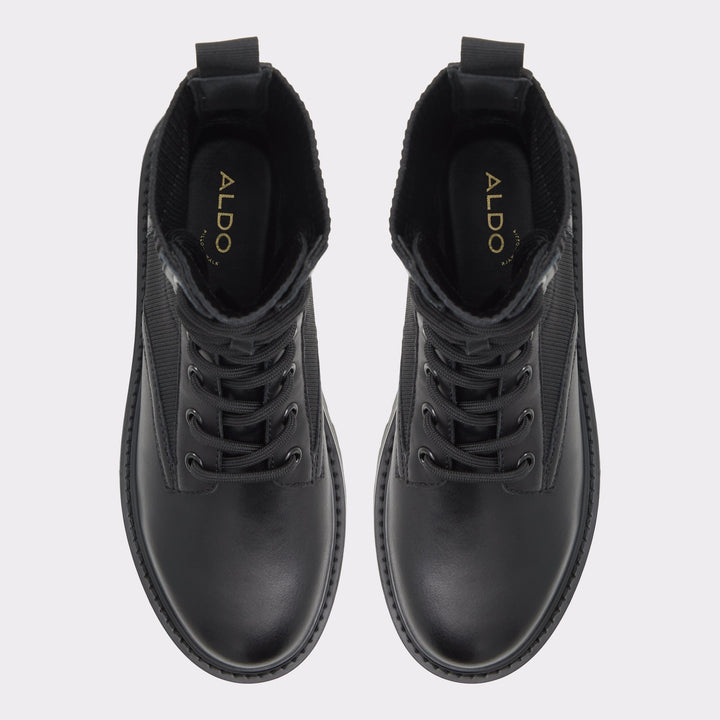 ALDO Talaleryknit Combat ankle boot - Black