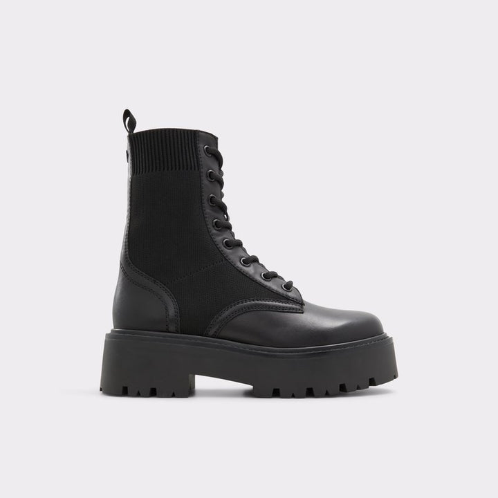 ALDO Talaleryknit Combat ankle boot - Black