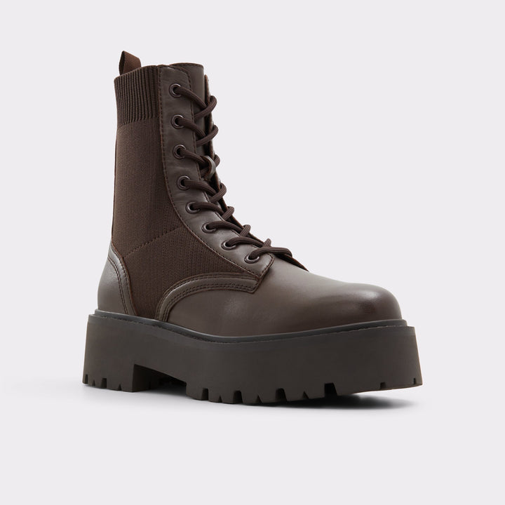 ALDO Talaleryknit Combat ankle boot - Black