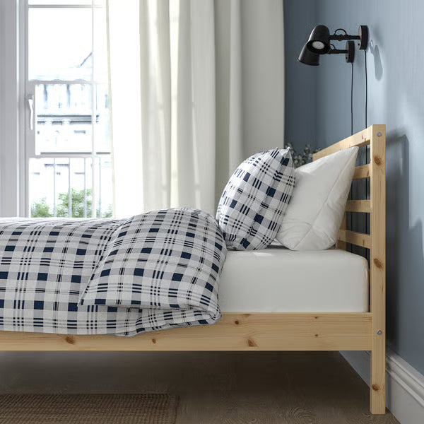 IKEA TARVA Bed frame, pine/Luröy, Queen