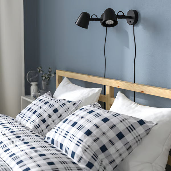 IKEA TARVA Bed frame, pine/Luröy, Queen