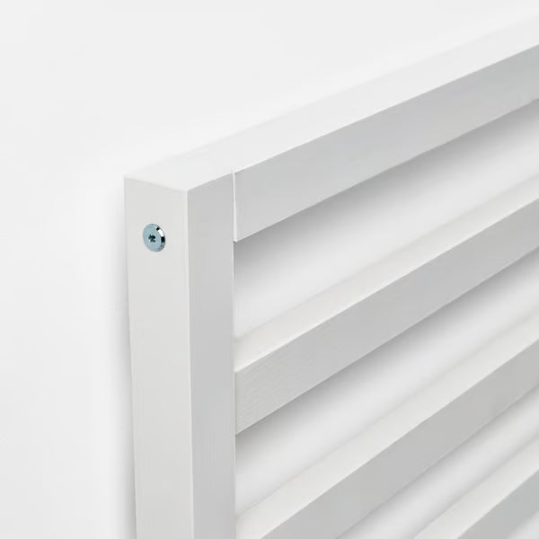 IKEA TARVA Bed frame, white stained/Luröy, Queen