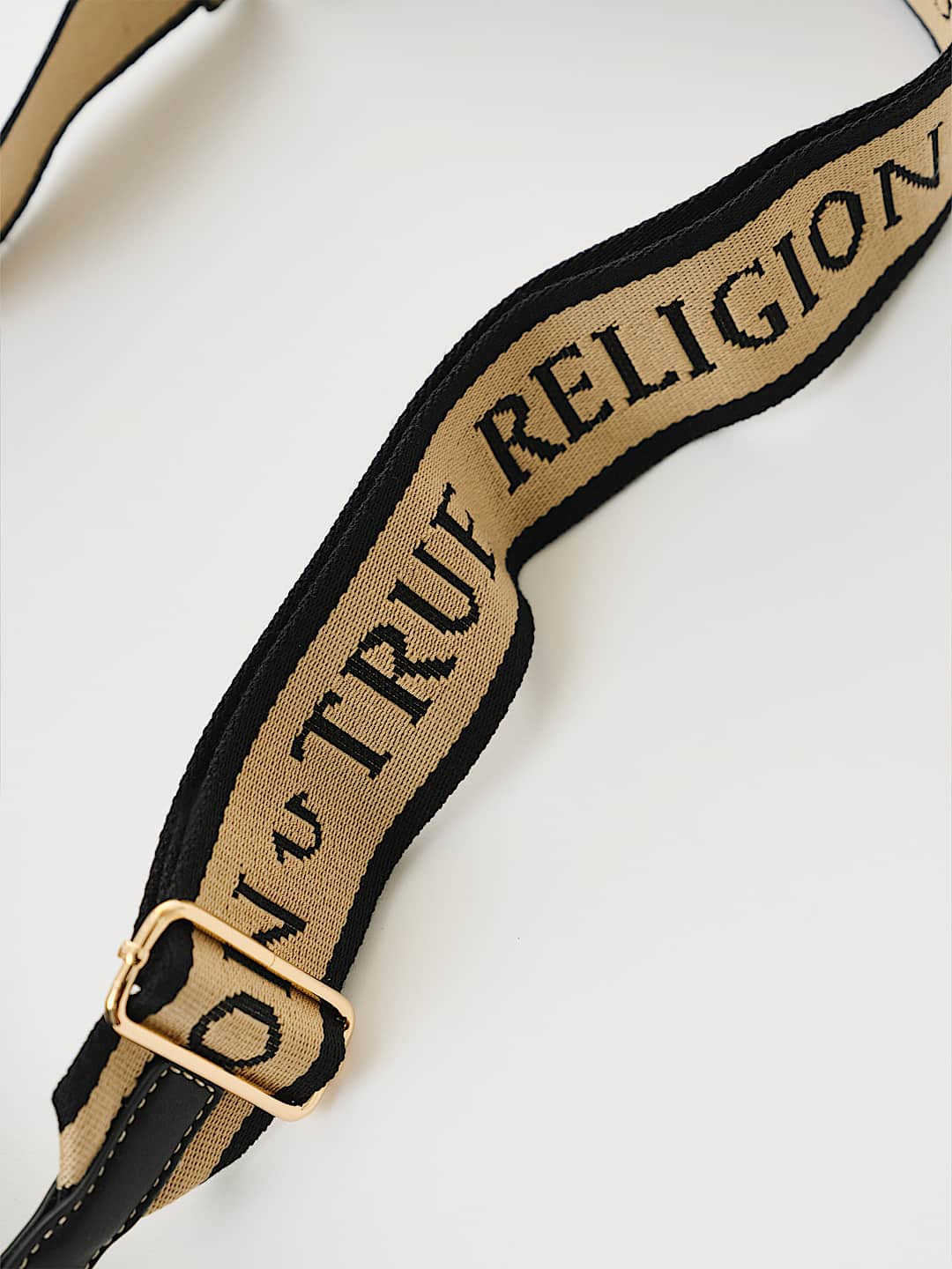 TRUE RELIGION NEW ARRIVALS FRAYED DENIM SHOULDER BAG