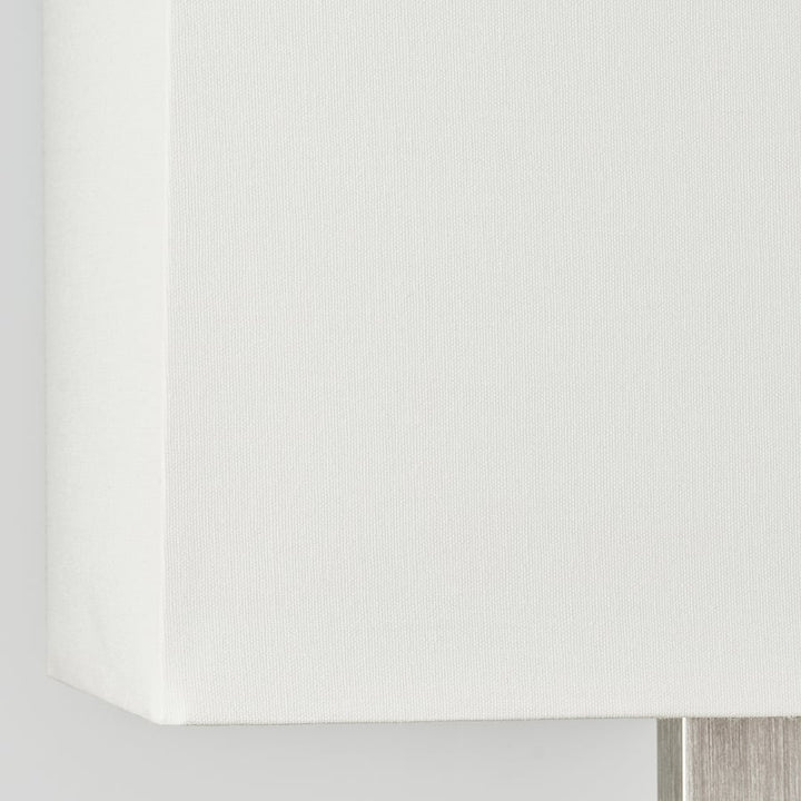 IKEA TOMELILLA Table lamp, nickel plated/white, 20 "