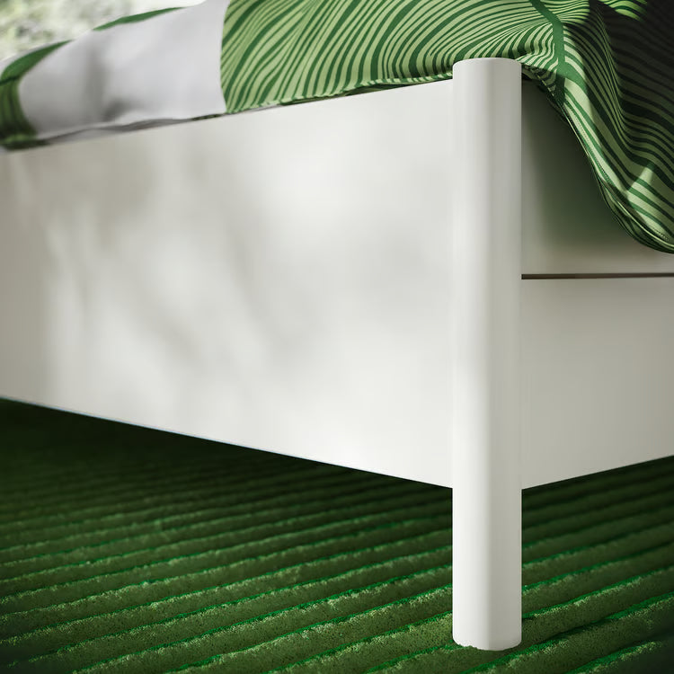 IKEA TONSTAD Bed frame with storage, off-white, Queen