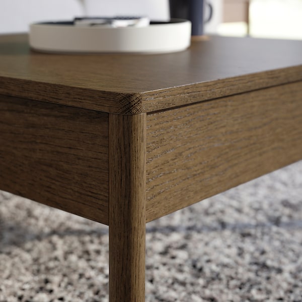 IKEA TONSTAD Coffee table, brown stained oak veneer, 33 1/8x32 1/4 "