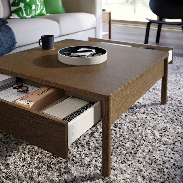 IKEA TONSTAD Coffee table, brown stained oak veneer, 33 1/8x32 1/4 "
