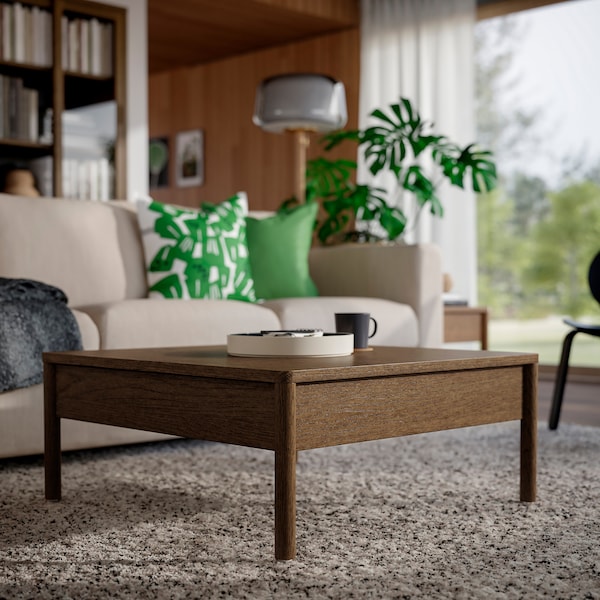 IKEA TONSTAD Coffee table, brown stained oak veneer, 33 1/8x32 1/4 "