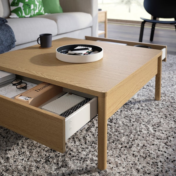 IKEA TONSTAD Coffee table, oak veneer, 33 1/8x32 1/4 "