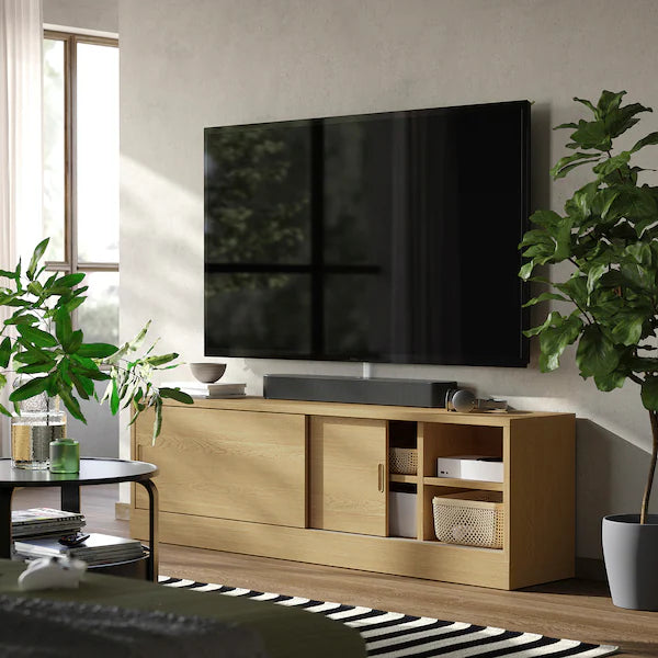 IKEA TONSTAD TV unit, oak veneer, 70 1/4x14 5/8x21 5/8 "