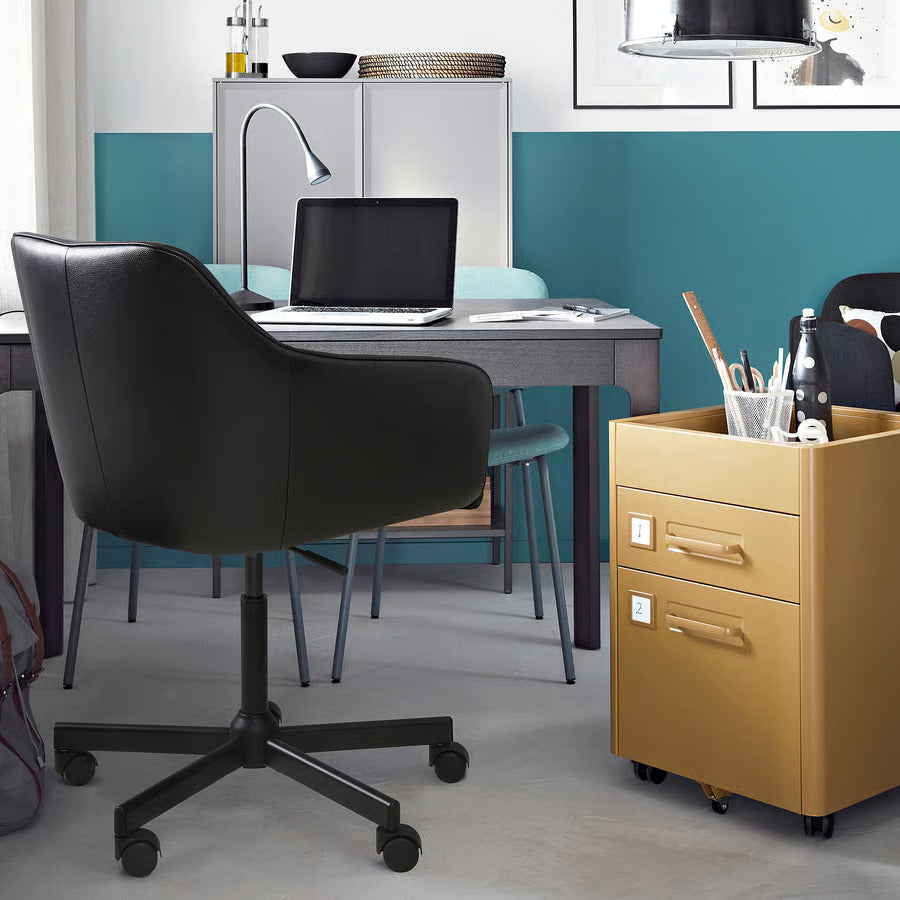 Ikea TOSSBERG / MALSKÄR Swivel chair, Gunnared beige/white