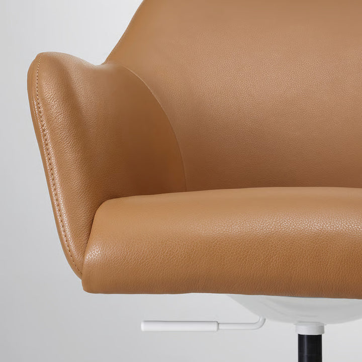 Ikea TOSSBERG / MALSKÄR Swivel chair, Gunnared beige/white