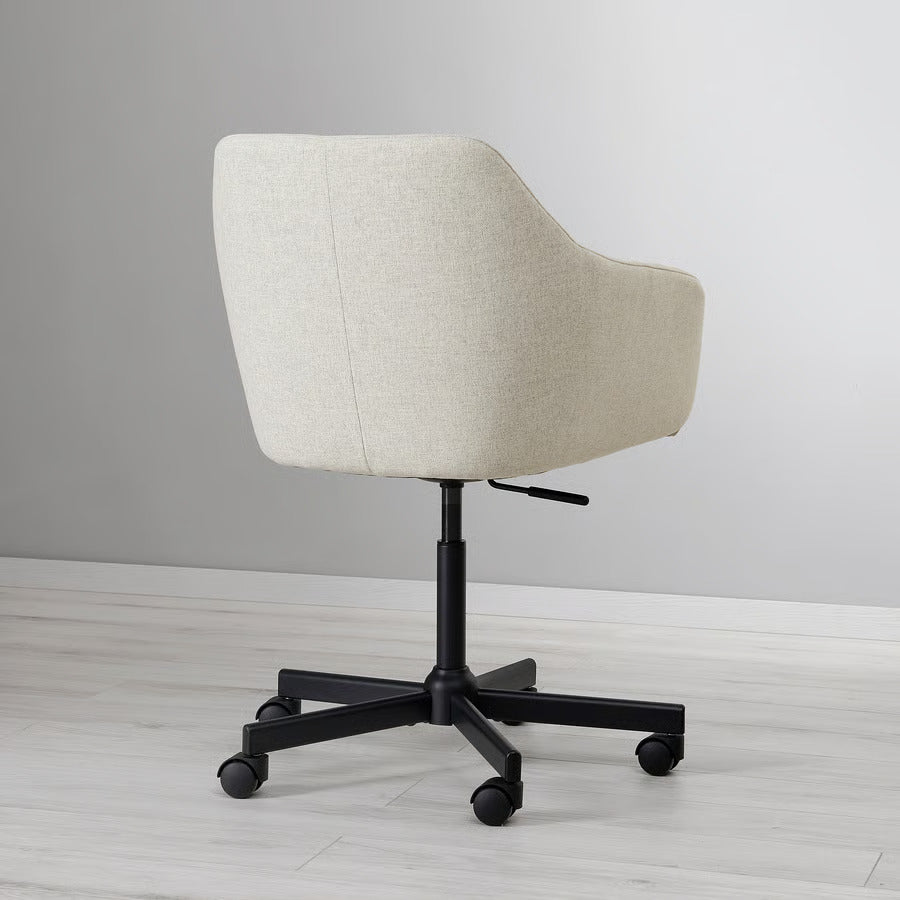 Ikea TOSSBERG / MALSKÄR Swivel chair, Gunnared beige/white