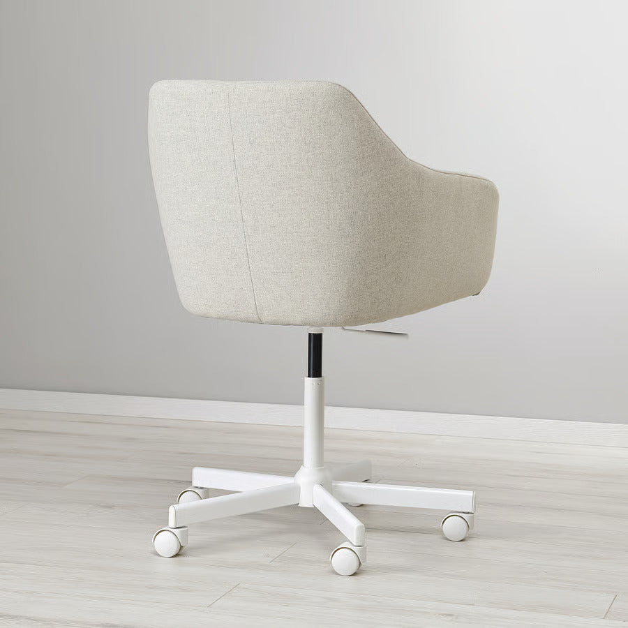 Ikea TOSSBERG / MALSKÄR Swivel chair, Gunnared beige/white