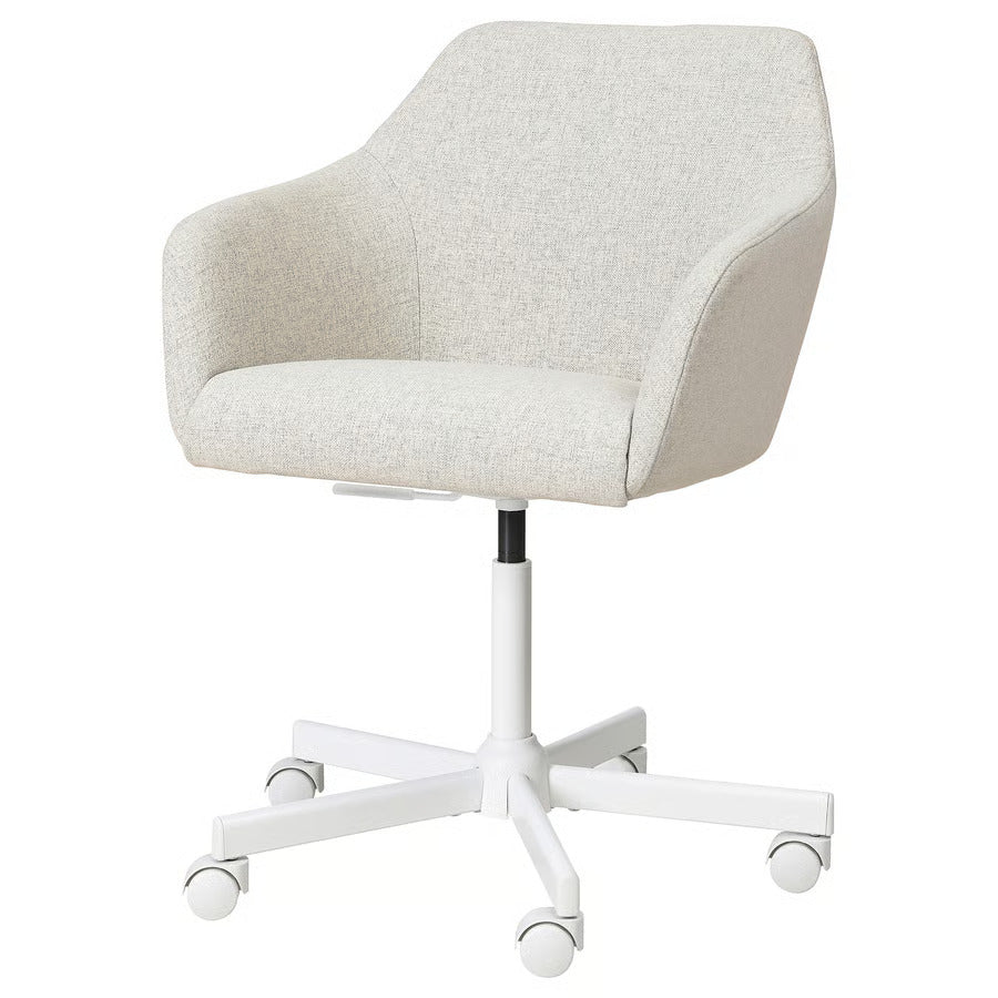 Ikea TOSSBERG / MALSKÄR Swivel chair, Gunnared beige/white